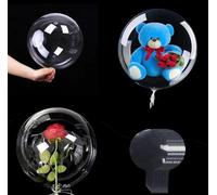 RKMYTR Large Bobo Balloons 30 Inch (10PCS) - Pre-Stretched Clear Transparent Balloons with Extra Wide Mouth to Stuffing, Refillable for Birthday, Wedding, Show & Engagement Decorations