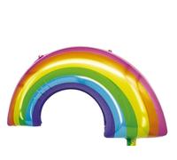RKMYTR Rainbow Balloons 32.2"x21" Giant Rainbow Shaped Foil Balloons for Birthday Party & Baby Shower Decorations 2PCS