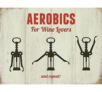 RKO Aerobics for Wine Lovers, Bottle Opener Corkscrew, Fridge Magnet
