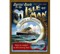 RKO Isle of Man Steam Ferry. Duchess of Devonshire, Old retro advert, painted boat crossing. Life ring. For house, home, bar, pub, kitchen or bathroom. Small Metal/Steel Wall Sign