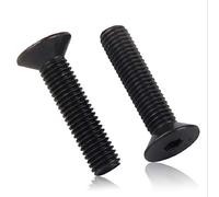 RKODRSMG 10-20pcs/lot M4 M5 M6 Alloy Steel Flat Head Socket Screw Grade10.9(30mm,M5 10pcs)