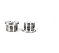 RKODRSMG 2pcs M8 M10 M12 M14 M16 M18 M20 304 Stainless Steel Hexagon Socket Flange Face Plug With Side Pipe Oil Plug(M16 x 2.0)