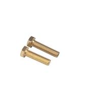 RKODRSMG M4 M5 M6 M8 M10 M12 M16 External Brass Hex Bolt Metric Thread Hexagon Machine Screw(30mm (3pcs),M16)