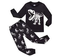 RKOIAN Boys Girls Pyjamas Sets Toddler T-Rex Glow in The Dark Pjs Dinosaur 2 Piece Long Sleeve Nightwear for Kids 2-10 Years (Glow in The Dark T-Rex, 9-10 Years)