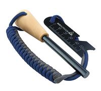 RKR OUTDOOR Ferro Rod Flint Fire Starter Kit with Handcrafted Wood Handle |12,000+ Strikes | Survival Flint and Steel Rods with Multi-Tool Striker and Paracord Neck-Wrist Lanyard for Your Camping Gear