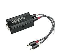 Rkshgw Ground Loop Audio Isolator for Systems Eliminates Hum and Noise | Designed to remove ground loop hum and transformer noise for audio, delivering pure, clear music in car or home systems.