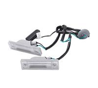 Rkshgw License Plate Light LED Light Car Lighting 10x3x2.7cm | White ABS housing with LED light; compatible with ; comes as a pair with 38-58 cm wiring.