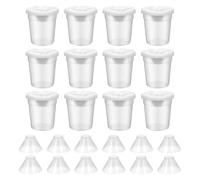 Rkshgw Paint Cups with Lids Ideal for Classrooms and Home Arts Projects | Sized for small hands at 3.4 inches tall and 3 inches wide, these cups are easy to clean and reusable after art sessions.