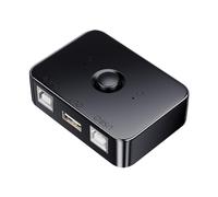 Rkshgw Printer Sharer TwinPC Speed USB2.0 | Switch between two computers quickly with one button; driver-free, 1-second file transfer, reduces costs.