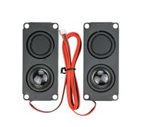 Rkshgw Speakers 2-Pack Square System for Studio Travel Use | 2-Pack stereo pair offering 8 ohm impedance and 5W total power, creating immersive audio in small rooms and desks