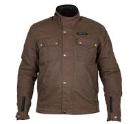 RKsports backstage black/brown wax motorcycle motorbike jacket (UK, Alpha, L, Regular, Regular, brown)