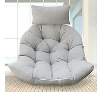 Rkufoze Egg Chair Cushion, Thick Hanging Egg Chair Cushions, Soft Egg Swing Chair Cushion, U-Shaped Cushions for Hanging Basket Egg Chair (Only Cushion)