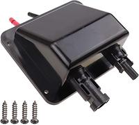 RKURCK 0.33Ft 10 AWG Cable ABS UV Resistance Dual Cable Entry Housing for Solar Project on Rv, Boat,Camper,Van, Weatherproof black bland