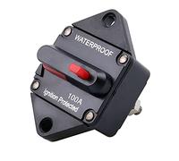 RKURCK 100 Amp Circuit Breaker,12V-48V DC Waterproof with Manual Reset for Auto Truck RV Marine,Panel Mount (100A)