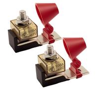 RKURCK 100A MRBF Fuse Block, Marin Battery Fuse Terminal Block 100A,58V DC Max, IP66, Ignition Protected （2Pack）