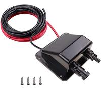 RKURCK 10Ft 10 AWG Cable ABS UV Resistance Dual Cable Entry Housing for Solar Project on Rv, Boat,Camper,Van, Weatherproof black bland