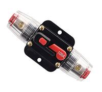 RKURCK 12V-24V DC 100 Amp Circuit Breaker, Fuse Holder, Inline Fuse Block For Car Audio Solar Inverter System Protection (100A)