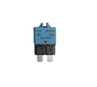 RKURCK 12V-28V DC Manual Reset Low Profile ATC Circuit Breaker Resettable Blade Fuse 15A