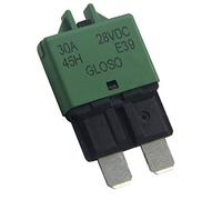 RKURCK 12V-28V DC Manual Reset Low Profile ATC Circuit Breaker Resettable Blade Fuse 30A