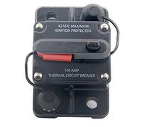 RKURCK 12V- 42VDC 100A Manual Reset Circuit Breaker,Fuse holder for Car Automotive Marine Boat Audio 100Amp