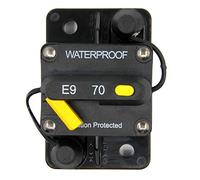 RKURCK 12V-48VDC 70A Waterproof Surface-Mount Circuit Breaker with Manual Reset for Marine Trolling Motors Boat ATV 70Amp
