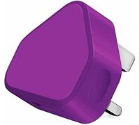 RKVMM Wall Charger Plug Purple Colour Compatible With Any USB A Device, IPhone Model, IPad but not 2021 Version, Samsung Galaxy