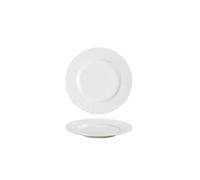 RKVXCJHDR Plates for Kitchen 7-inch Ceramic White Simple Creative Embossed Striped Appetizer Plate Restaurant Steak Dessert Tableware Plate for Eating(7 in)