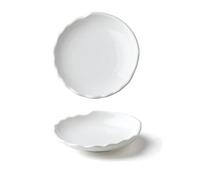 RKVXCJHDR Plates for Kitchen 9-inch Chinese Irregular Appetizer Plate Creative Ceramic Fusion Cold Dish Snack Restaurant Kitchen Cafe Special Tableware Plate for Eating