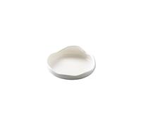 RKVXCJHDR Plates for Kitchen Ceramic Place Setting Dish Special-Shaped Western Food Creative Matte White Restaurant Tableware Suitable for Dried Fruit Desserts Plate for Eating(A)