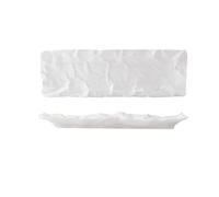 RKVXCJHDR Plates for Kitchen Creative Irregular Rectangular Sushi Plate, Restaurant Sashimi Long Plate, Grilled Fish Plate, Dessert Plate Plate for Eating(B,L)