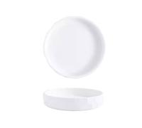 RKVXCJHDR Plates for Kitchen Dish Plate, Western Food Plate, European Creative Tableware, Dinner Plate, Ceramic Stone Pattern Deep Plate, Household Deepened Soup Plate Plate for Eating(S)