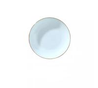 RKVXCJHDR Plates for Kitchen Plate, Dish, Household Celadon Plate, Gold-Rimmed Dinner Plate, Personalized Creative Soup Plate, Rice Plate, Flat Dish, Dish Plate for Eating(L)
