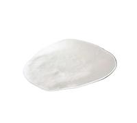 RKVXCJHDR Plates for Kitchen Restaurant Creative Ceramic Tableware Pure White Irregular Western Food Plate French Cuisine Dessert Plate Plate for Eating