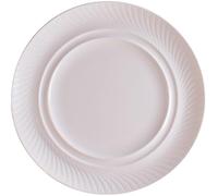 RKVXCJHDR Plates for Kitchen Simple Chinese White Ceramic Plate Creative Steak Plate for Home Use Plate for Eating(M)