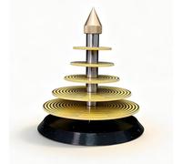 RKXKJ MWO Multi-Wave Oscillator, Tesla Polarizing Disk, 5-Layer Design, Crystal Charging & EMF Harmonizer, Energy Field Generator for Home & Meditation