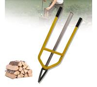 RKXKJ Portable Manual Log Splitter, Firewood Kindling Tool for Outdoor Wood Splitting, Inertia Wedge Axe for Camping, Farm & Home Use, Wilderness Survival