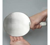 RKXKJ Stainless Steel Table Tennis Paddle, Weighted Training Racket, for Strength Building & Fitness, 1.6kg