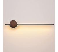 RKYRRKI Bathroom Mirror LED Light, Wood Interior Bathroom Lamps Modern Long Strip Wall Light for Living Room Bedroom Staircase Wall Lighting,A,M
