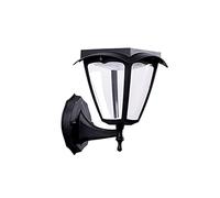 RKYRRKI Black Aluminum Outdoor Solar Wall Light LED Wall Lamp White/warm Lighting Lamps Outdoor IP65 Waterproof Wall Sconces Modern Minimalist Garden Villa Lamp Courtyard Wall Door Solar Wall Lantern