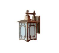 RKYRRKI Black/Bronze Outdoor Vintage European Wall Lamp Waterproof IP23 Porch Garden Balcony Antique Aluminum Wall Sconce E27 Square Wall Light Lighting Fixture