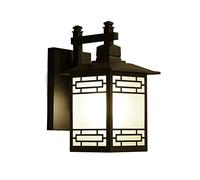 RKYRRKI Black E27 Cone Shape IP55 Waterproof American Style Wall Sconces Outdoor Indoor Lighting Exterior Wall Lights Courtyard Balcony Aisle Wall Lamp Fixture