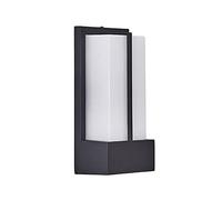 RKYRRKI Black Square Outdoor Wall Light IP23 Waterproof Wall Lamp Aluminium Warm Light 18W LED Wall Sconces With Acrylic Lampshade Villa Balcony Courtyard Gazebo Gate Entrance Terrace Outdoor Fence S