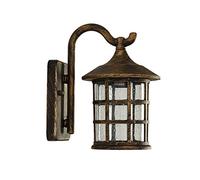 RKYRRKI E27 Aluminium Outdoor Wall Light IP45 Waterproof Wall Lamp With Glass Shade American Countryside Retro Aisle Balcony Light Patio Bedside Light Euro Style Outdoor Waterproof Wall Sconces