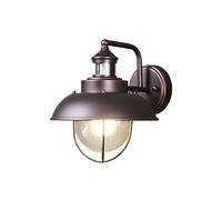 RKYRRKI E27 American Retro Industrial Style Wall Lamp, Outdoor IP54 Waterproof Wall Sconces with Glass Lampshade Suitable for Courtyards Outdoor Gardens Balconies Wall Lights