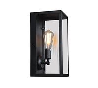 RKYRRKI E27 American Retro Industrial Wall Lamp Black Outdoor Wall Light IP54 Waterproof Wall Sconces Suitable For Courtyard Balcony Villa Exterior Wall Decoration Lighting Fixtures