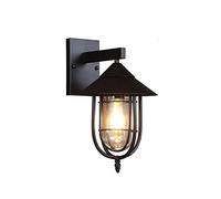 RKYRRKI E27 American-style Vintage Outdoor Wall Lights IP55 Waterproof Wall Lamp With Glass Lampshade Suitable For Balconies Patios Internet Cafes Coffee Shops Outdoor Wall Sconces.