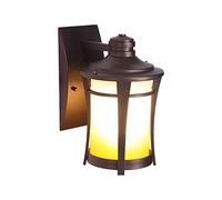 RKYRRKI E27 Brown American Style Wall Sconces Lighting with Glass Shade Outdoor IP55 Waterproof Wall Light for Balcony Garage Wall Lamp Fixture