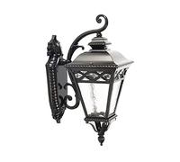 RKYRRKI E27 Creative Outdoor IP65 Waterproof Wall Lights Mounted Single Head European Style Glass Lampshade Wall Lamp Hotel Courtyard Gate Wall Sconces Fixture