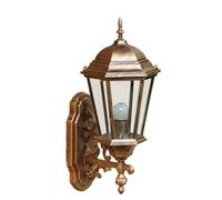 RKYRRKI E27 European Outdoor Wall Sconces Outdoor LED Wall Light IP55 Waterproof Garden Gate Courtyard Corridor Wall Passageway Lamp, Antique Bronze