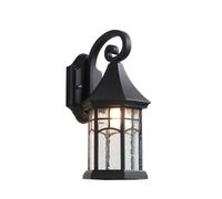 RKYRRKI E27 European Style Glass Outdoor Wall Lighting IP03 Waterproof Wall Sconces Creative Patio Wall Lights Fixture Balcony Antique Wall Mount Lamp Lighting